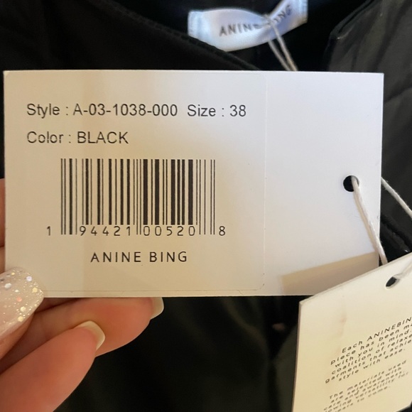 Brand new Anine Bing leather pants sz 38 - Picture 4 of 4